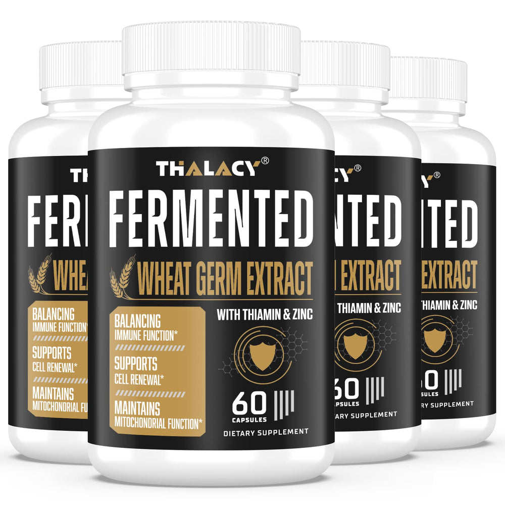 Thalacy Spermidine Wheat Germ Capsules bottle for daily wellness.