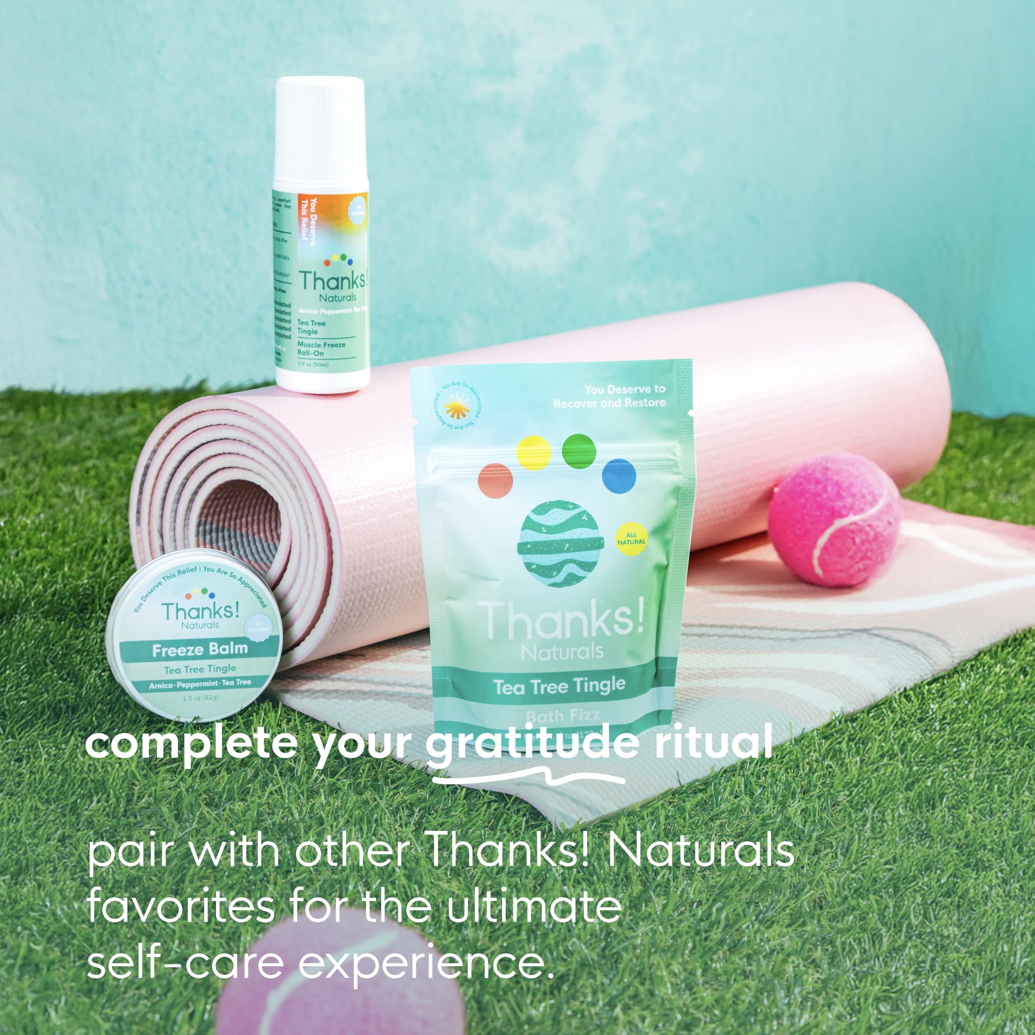 Thanks! Naturals gym-bag-ready roll-on with natural ingredients for everyday recovery