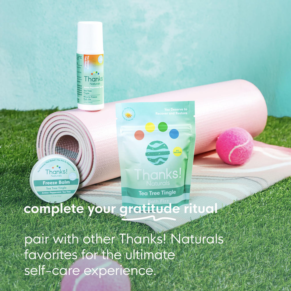 Thanks! Naturals gym-bag-ready roll-on with natural ingredients for everyday recovery