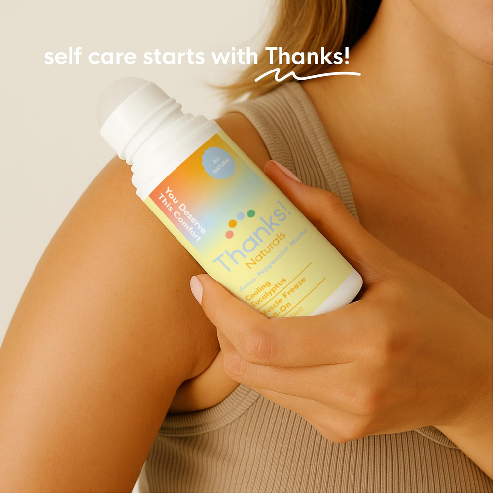 Thanks! Muscle Freeze applied to the knee area for targeted comfort.
