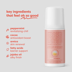 Roll-On applied to neck area for quick relaxation during travel.