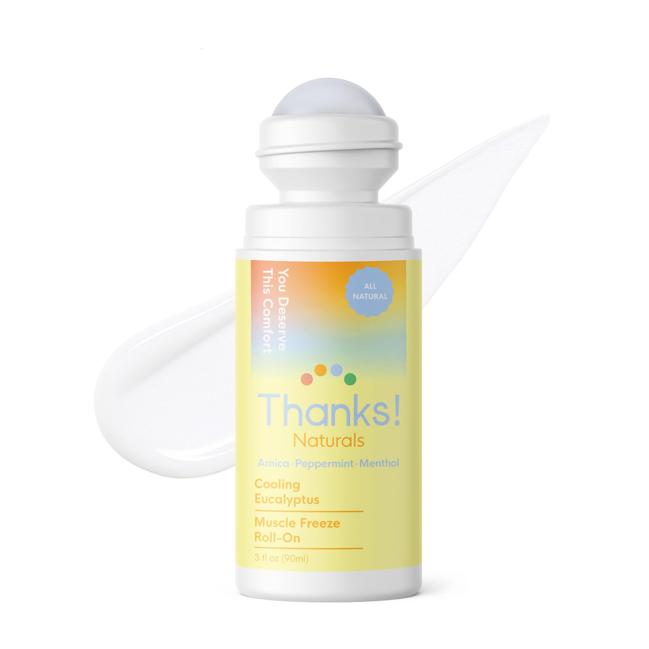 Thanks! Naturals Muscle Freeze Roll-On packaging for easy on-the-go refresh.