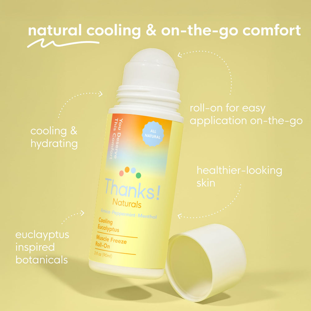 Thanks! Naturals Muscle Freeze Roll-On roll-on applicator enables precise targeting.