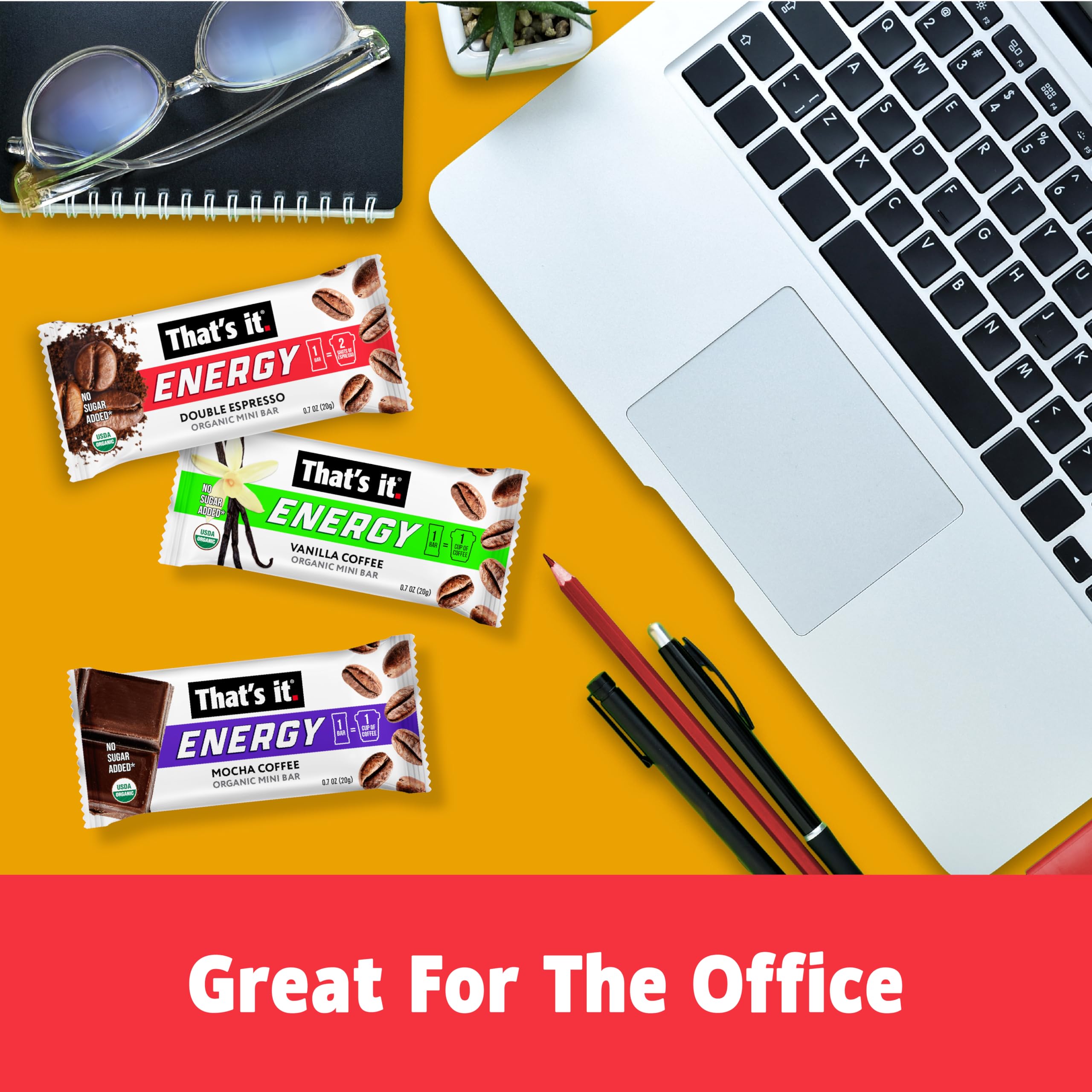 That's it Five organic ingredients deliver pure coffee energy
