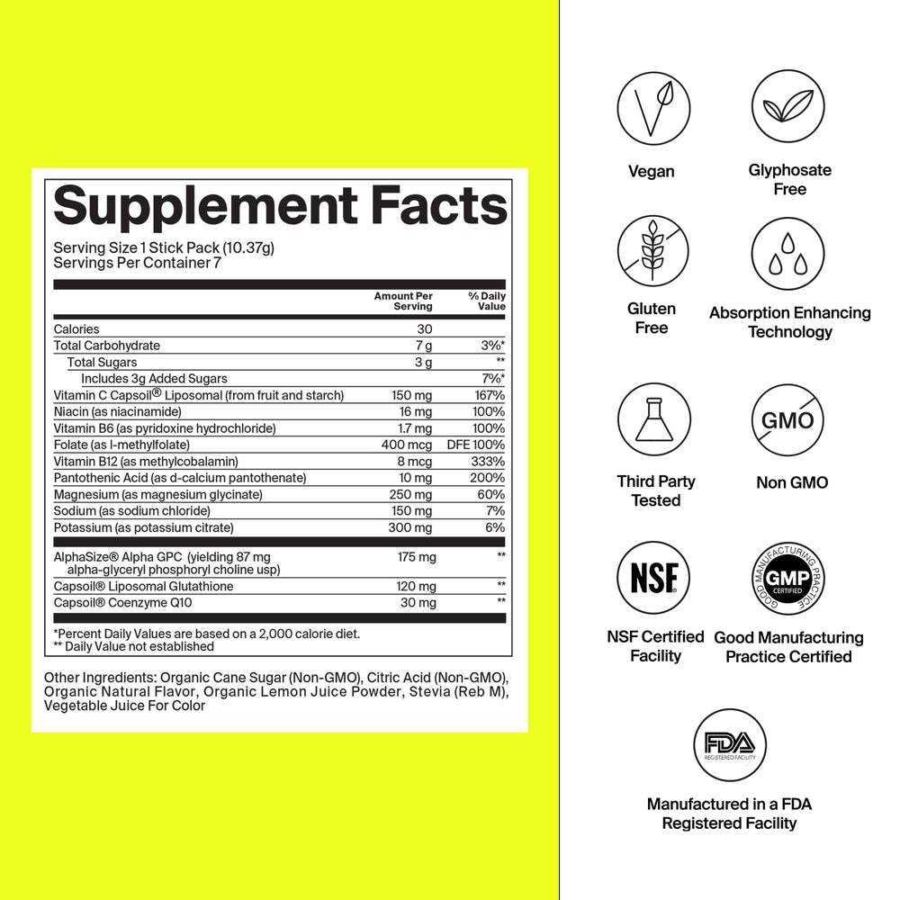 The Absorption Company electrolyte packet being poured into water for refreshing hydration
