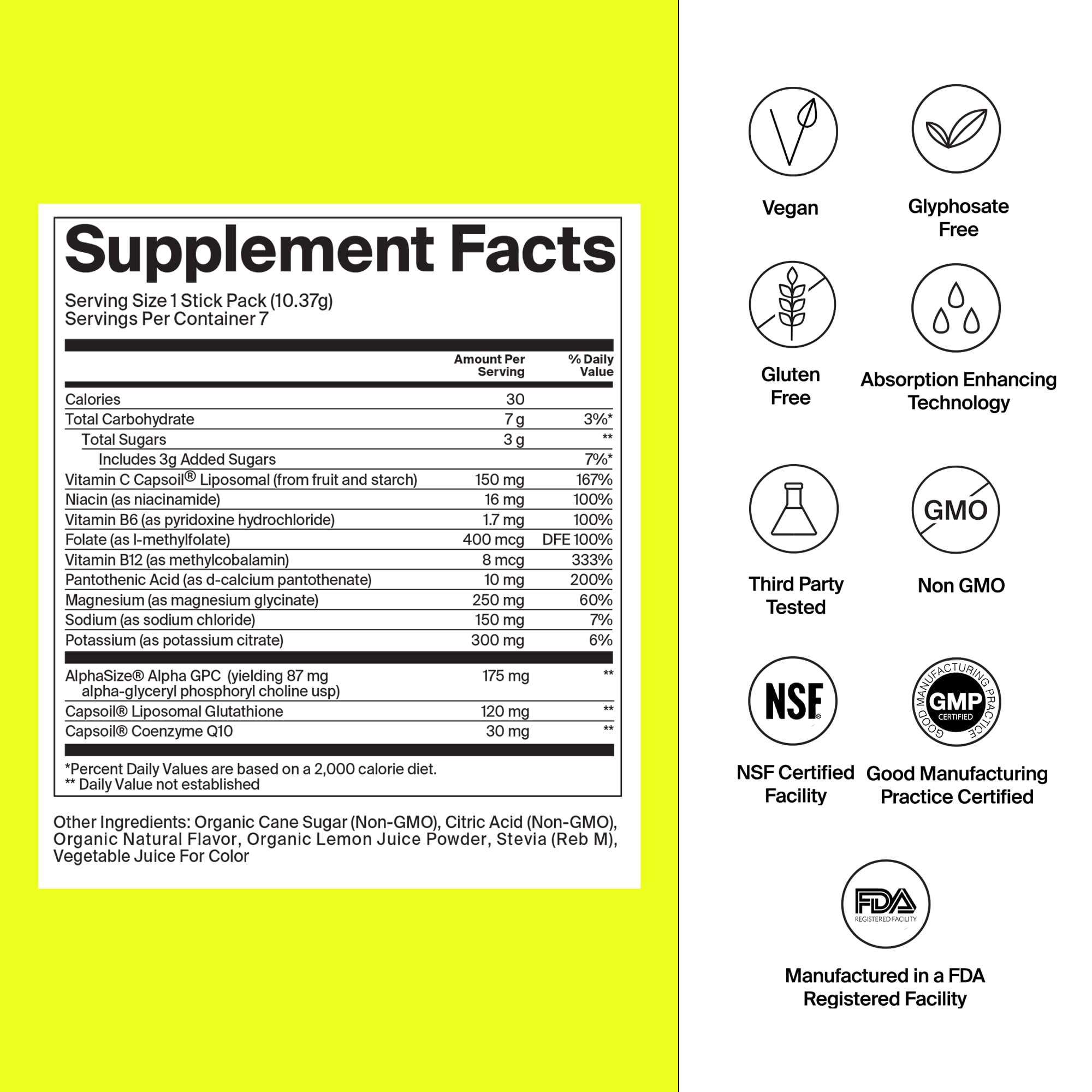 The Absorption Company electrolyte packets pouring into water for quick hydration