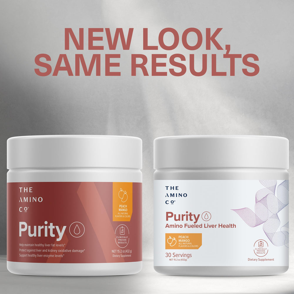 The Amino CO Purity NAC and L-Carnitine formula bottle close-up highlighting ingredients
