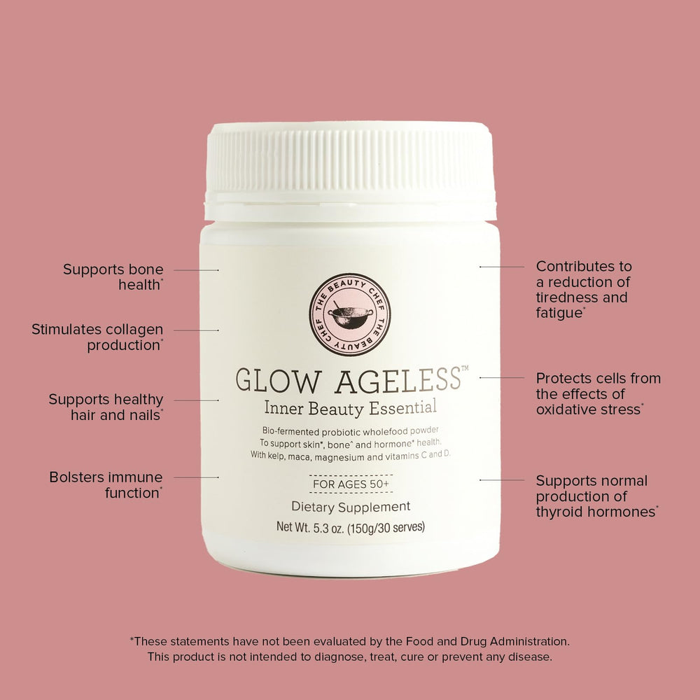 The Beauty Chef Glow Ageless 2.0 scoop shows a precise one-teaspoon serving.