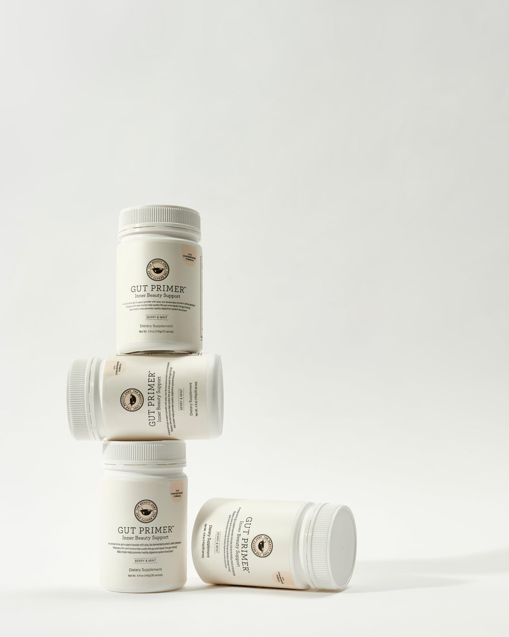 Berry Mint flavor of Gut Primer shown in a glass for a refreshing daily dose