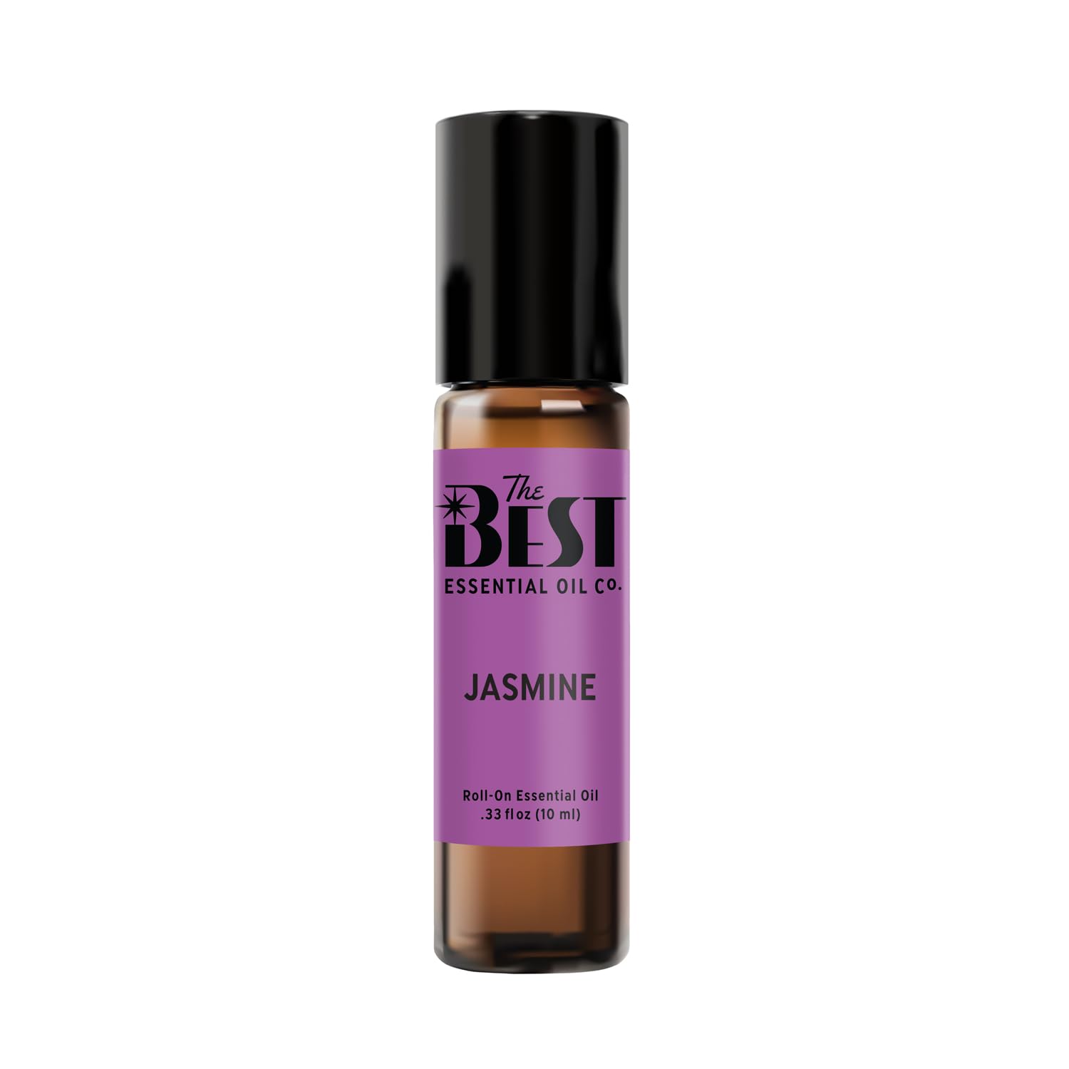 The Best Essential Oil Co Jasmine Roll-On bottle cap close-up for on-the-go aromatherapy.