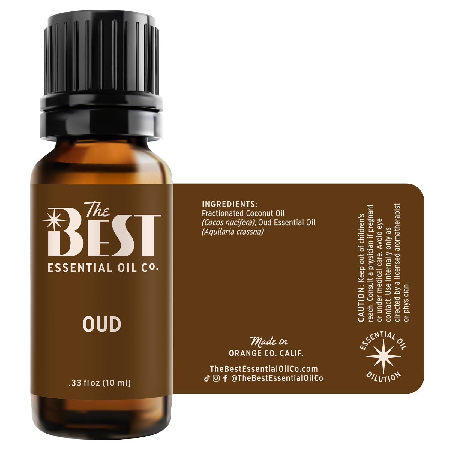 The Best Essential Oil Co Oud elegant packaging hints at gift ready wellness