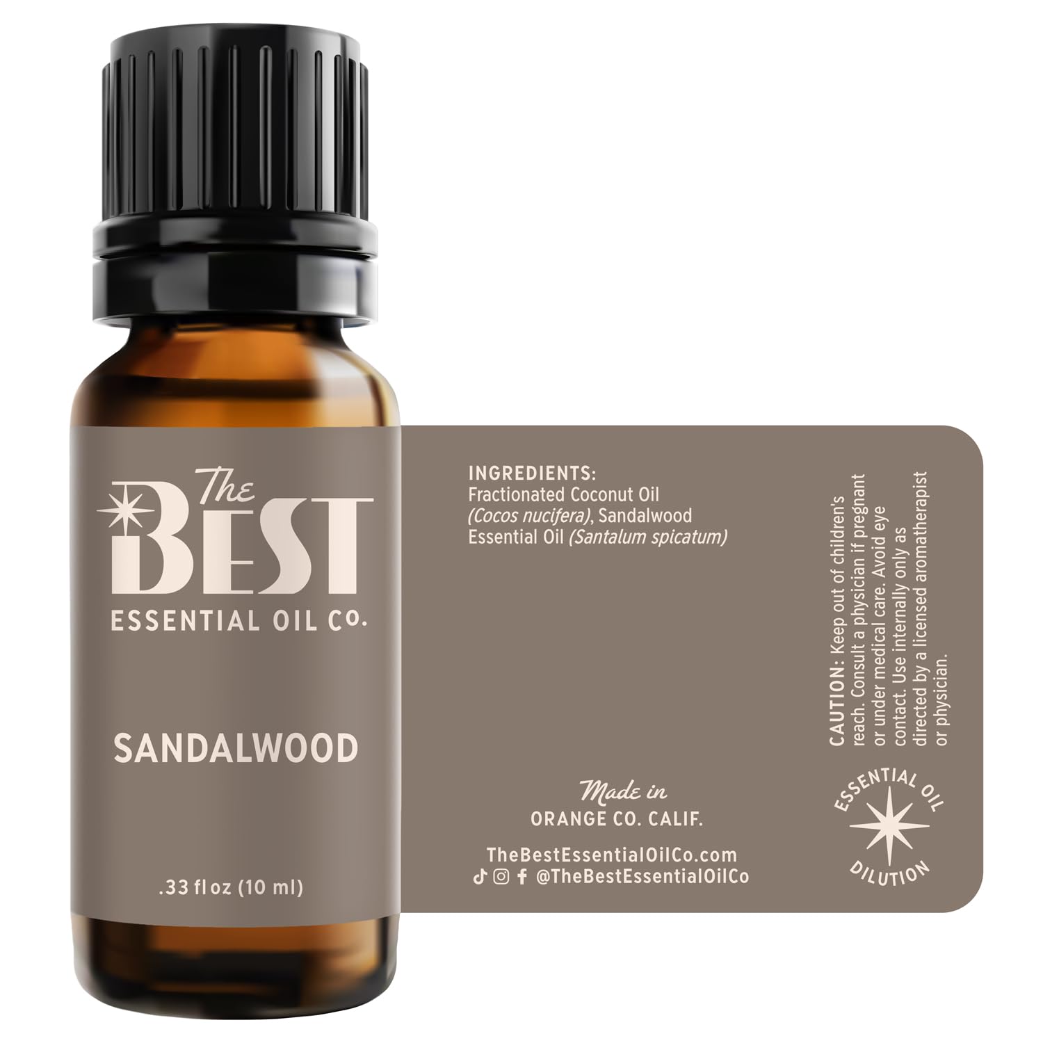 The Best Sandalwood Essential Oil packaging reflecting quality and care