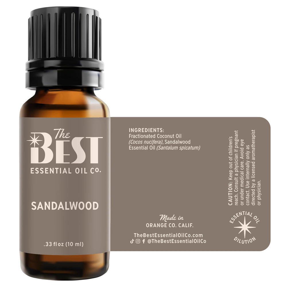 The Best Sandalwood Essential Oil packaging reflecting quality and care