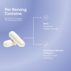 Front view of product label emphasizing unflavored formula and clarity.
