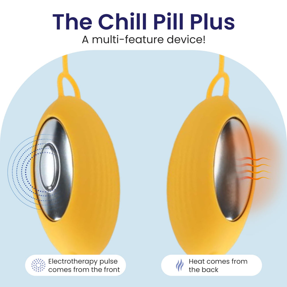 The Chill Pill Plus handheld device is easy to use during stressful moments