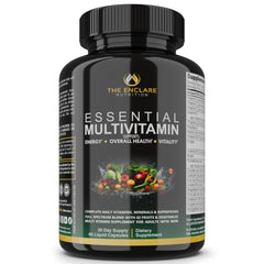 The Enclare Essential Multivitamin bottle signals steady daily nutrition for adults.