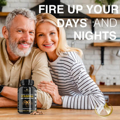 The Enclare Nutrition Horny Goat Weed Saw Palmetto berries imply holistic vitality.