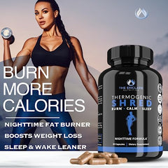 The Enclare Nutrition Thermogenic Shred capsules close-up shows supplement texture and quality.