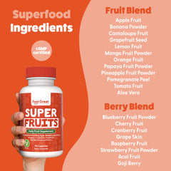 The Feel Great capsules being poured for easy on-the-go nutrition.
