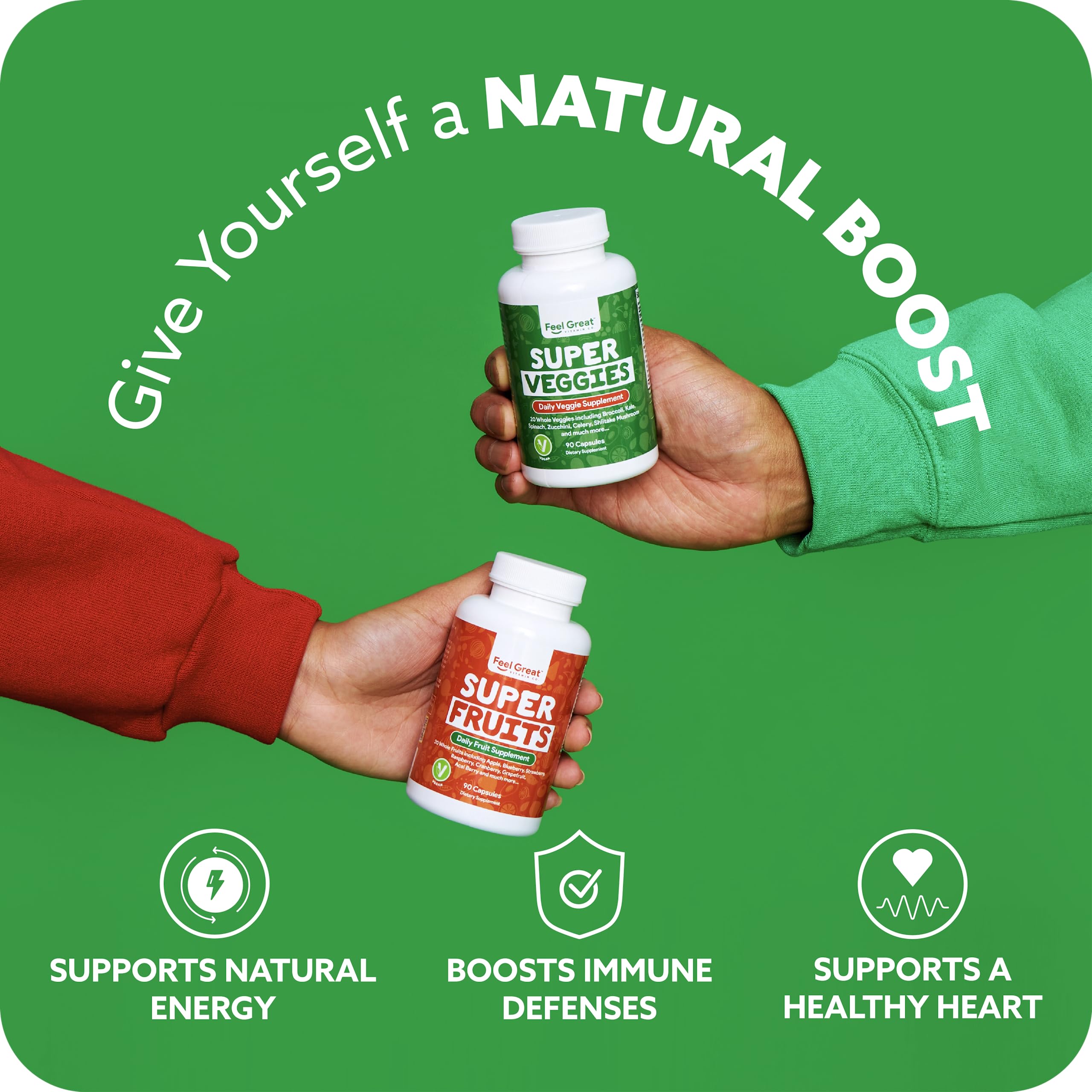 Morning routine scene with water bottle and The Feel Great supplement.