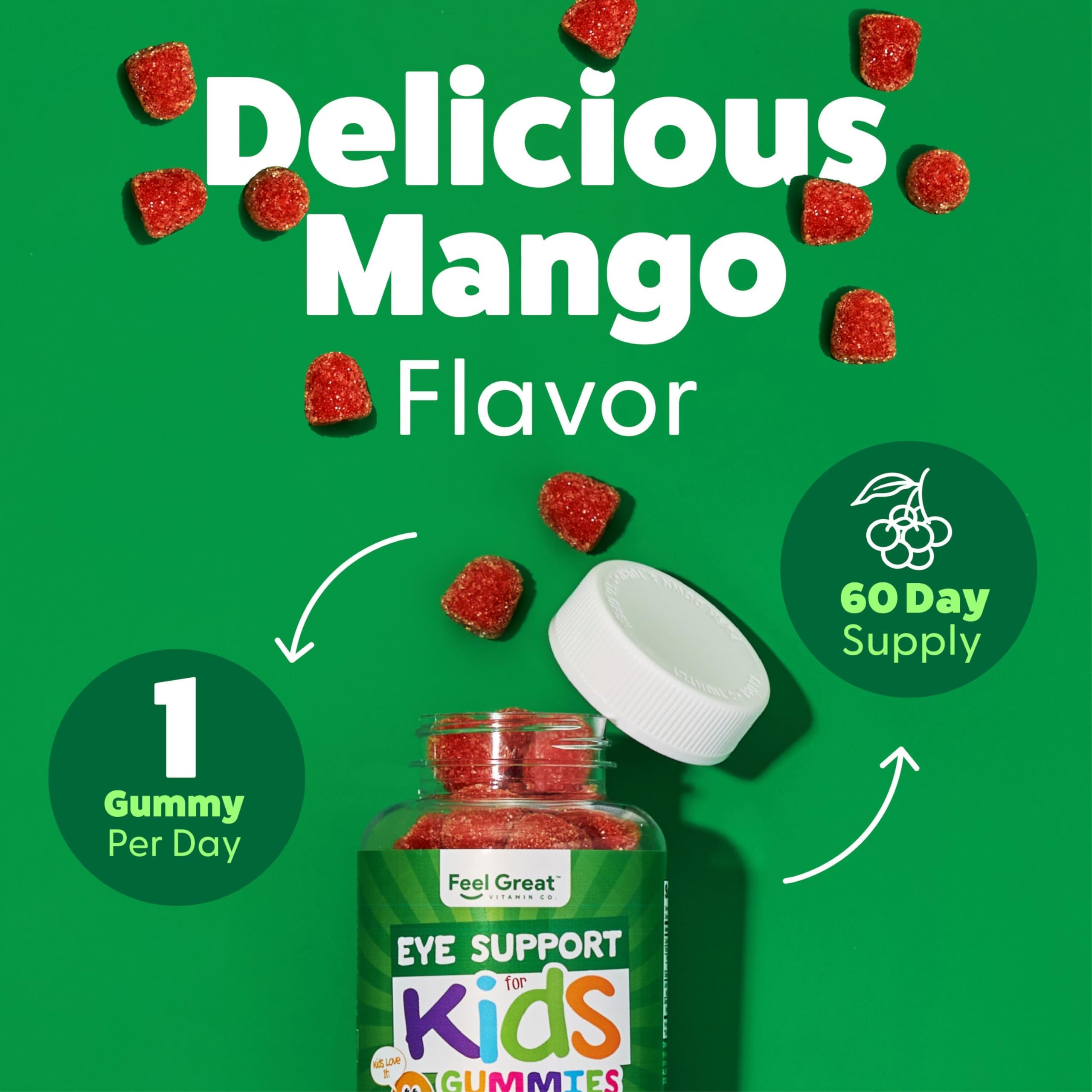 The Feel Great Vitamin Company kids daily routine image promotes simple, kid-friendly supplementation.