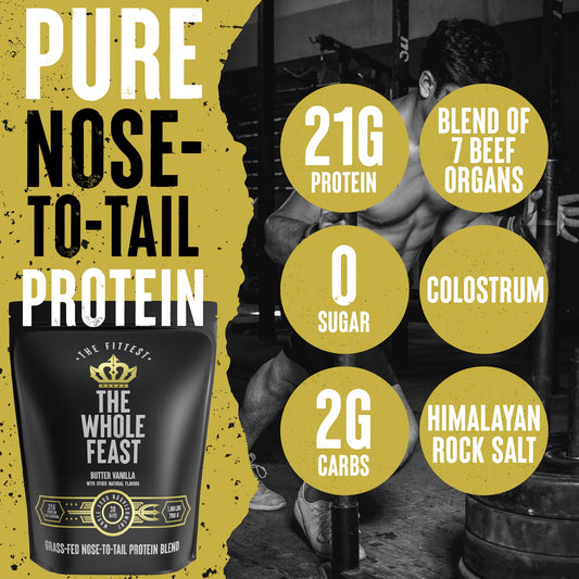 Whole Feast with beef liver inclusion, highlighting nutrient-dense liver and flavor notes.