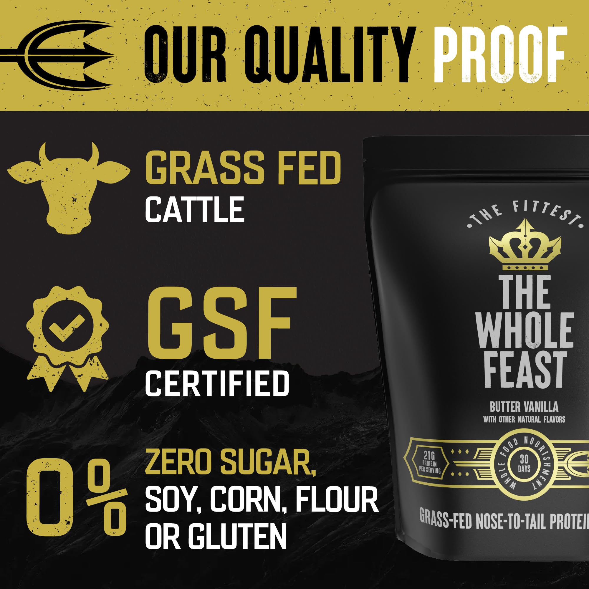 Nose-to-tail organs blend in The Fittest Ever powder, dense nutrition and rich color.