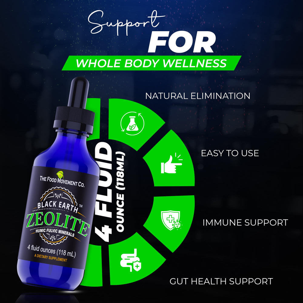 The Food Movement Co Zeolite with humic fulvic acids explains trace minerals on the label.