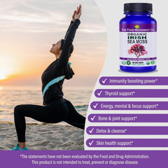The Food Movement Co lab-tested ISO seal on bottle indicates purity and safety.