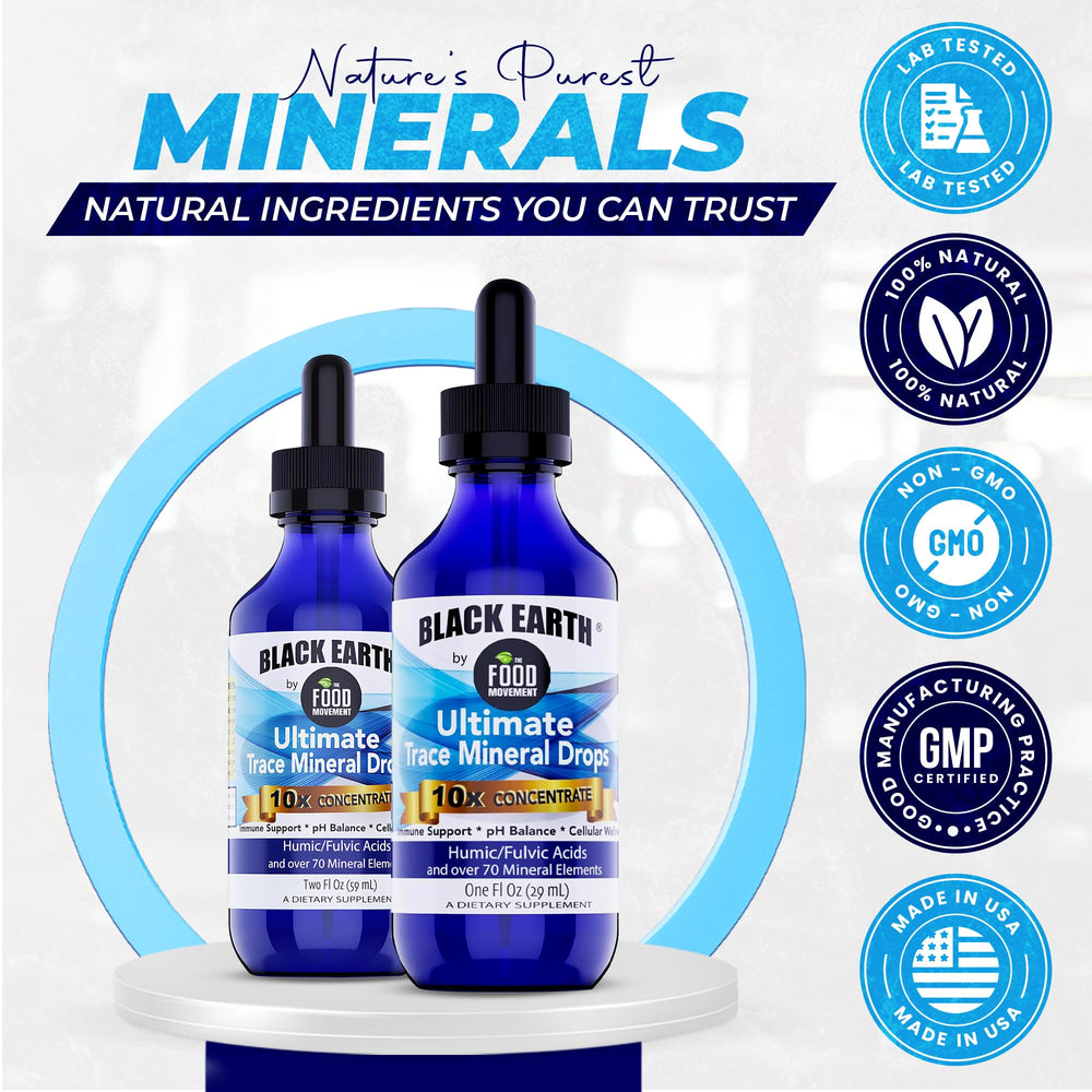 The Food Movement Co. lab-tested seal indicates third-party verification for safety.