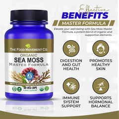 Man taking a Sea Moss Master capsule during morning routine.