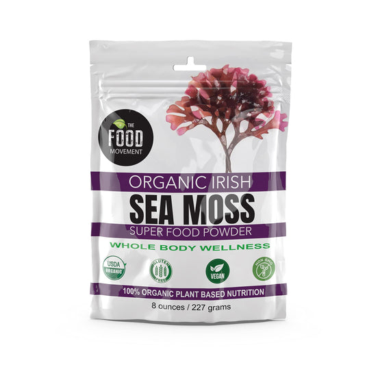 The Food Movement Co Sea Moss Powder bottle for daily wellness