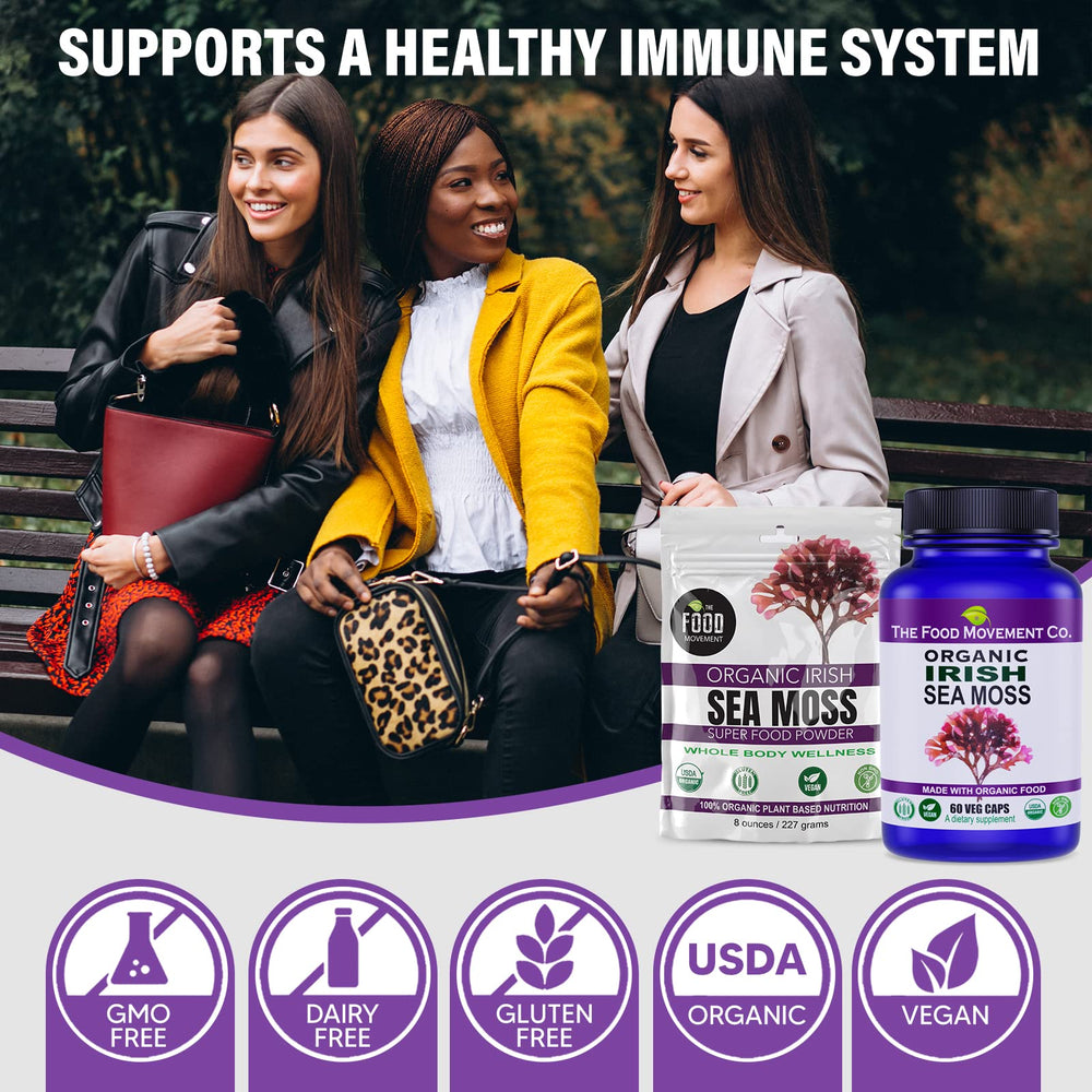 The Food Movement Co Sea Moss Powder close-up mineral dense texture for healthy meals
