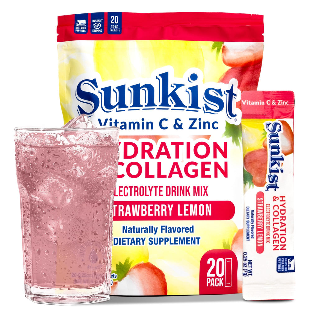 The Frozen Bean Sunkist hydration stick in strawberry lemon for beauty-supporting hydration