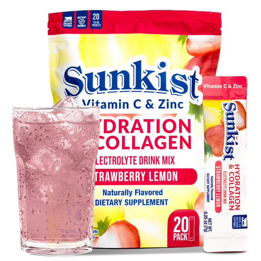 The Frozen Bean Sunkist hydration stick in strawberry lemon for beauty-supporting hydration