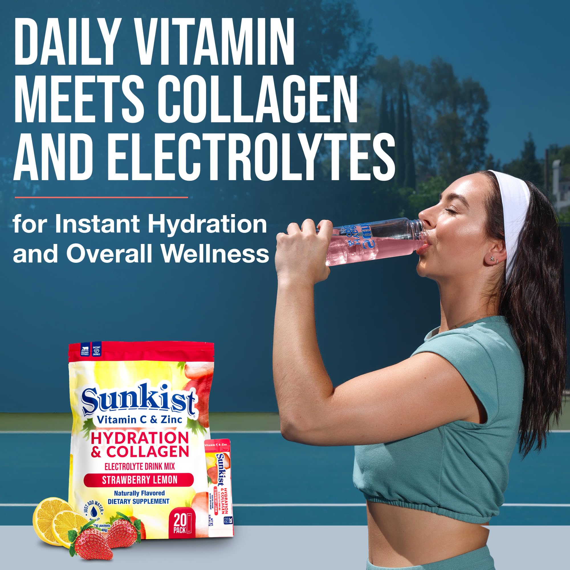 The Frozen Bean Sunkist stick dissolving in water for quick electrolyte replenishment on the go