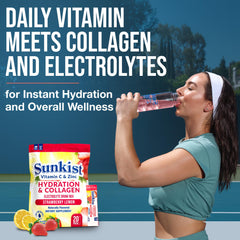 The Frozen Bean Sunkist stick dissolving in water for quick electrolyte replenishment on the go