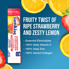Vibrant color from the Sunkist stick signaling a refreshing, energizing sip