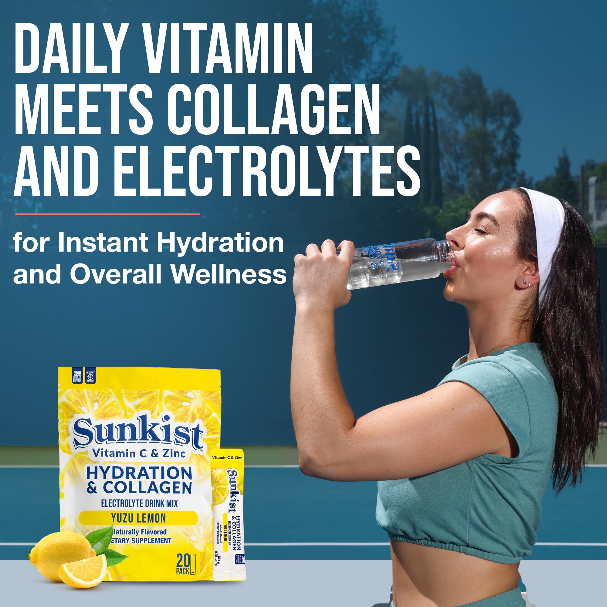 The Frozen Bean Sunkist stick dissolving in water for electrolytes.