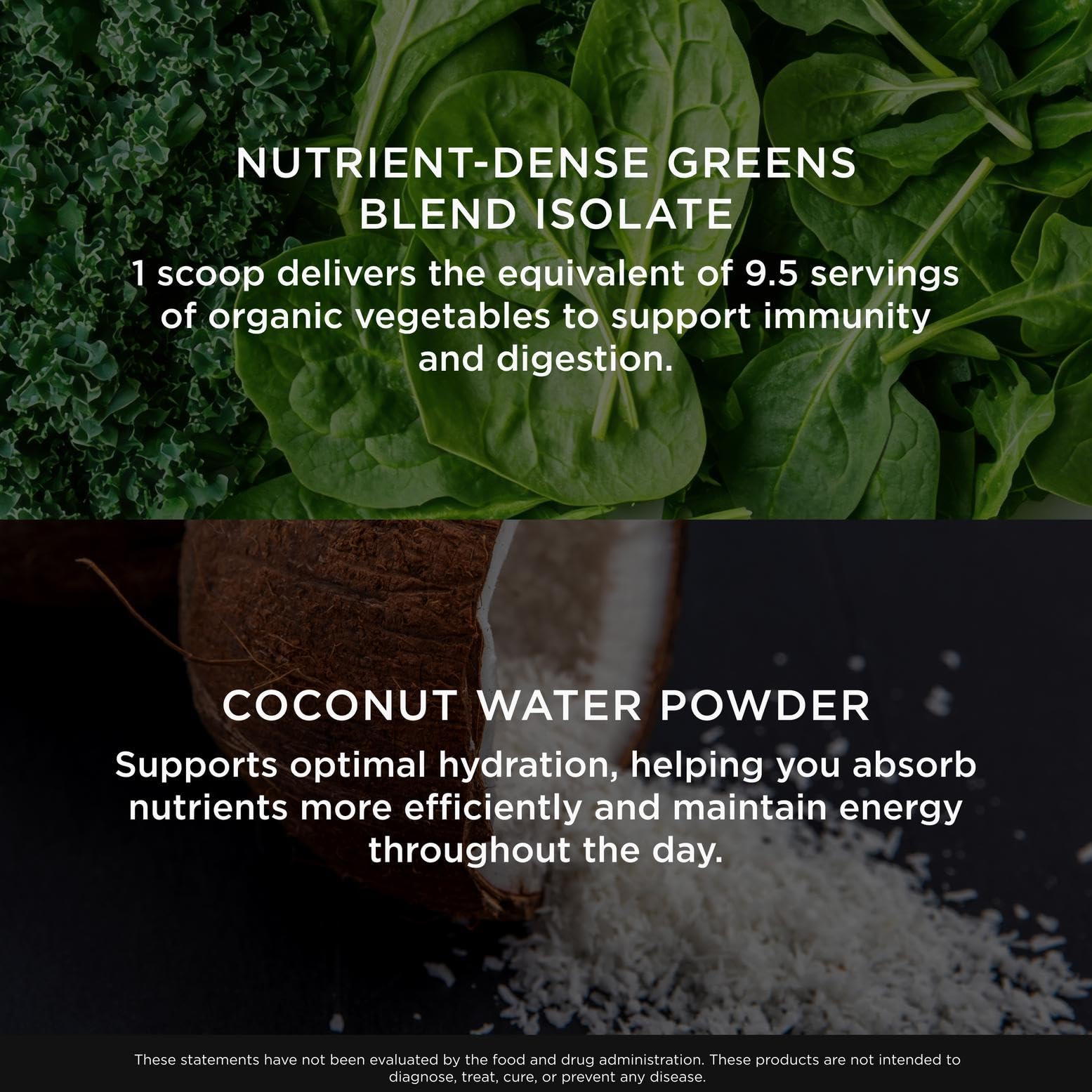 A ready-to-drink glass of The Genius Brand greens pineapple beverage.