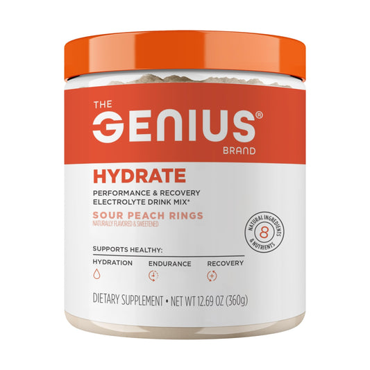 The Genius Brand Genius Hydrate coconut water bottle for daily hydration