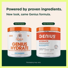 Genius Hydrate measuring scoop shows precise daily serving