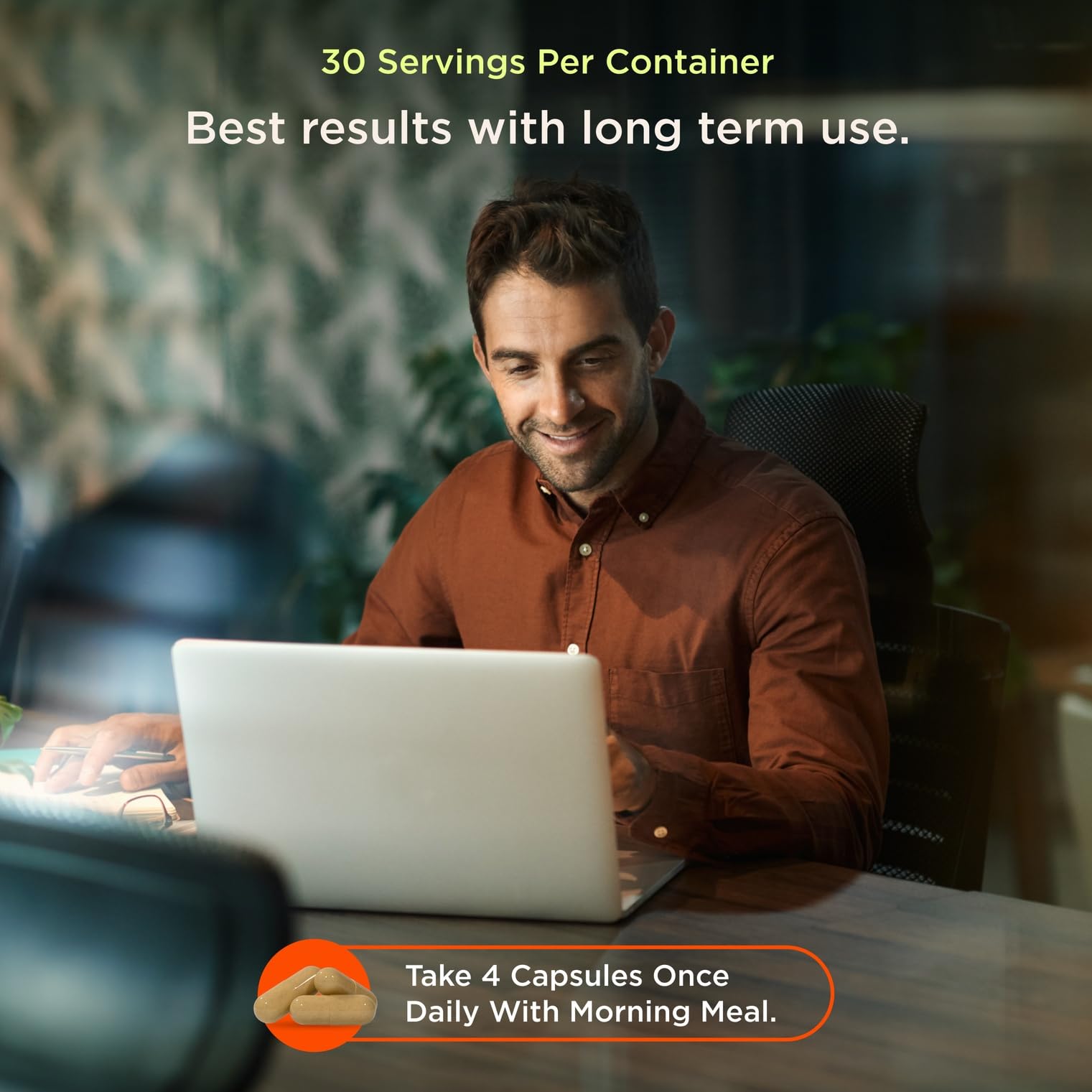 The Genius Brand Genius Test capsules texture hints at quality and easy swallowing.
