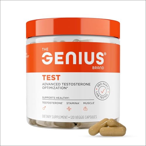 The Genius Brand Genius Test pills closeup highlights texture for reliable daily use.