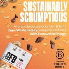 The GFB bites in hand, ready-to-go snack for gym bag or purse
