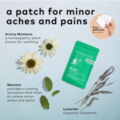 The Good Patch leg-patch worn during activity for steady, discreet support.