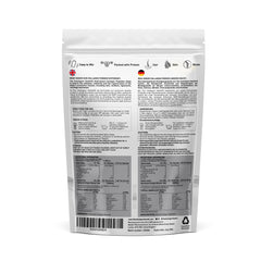 The Intelligent Health collagen powder scoop demonstrates easy dosing for 10 g servings