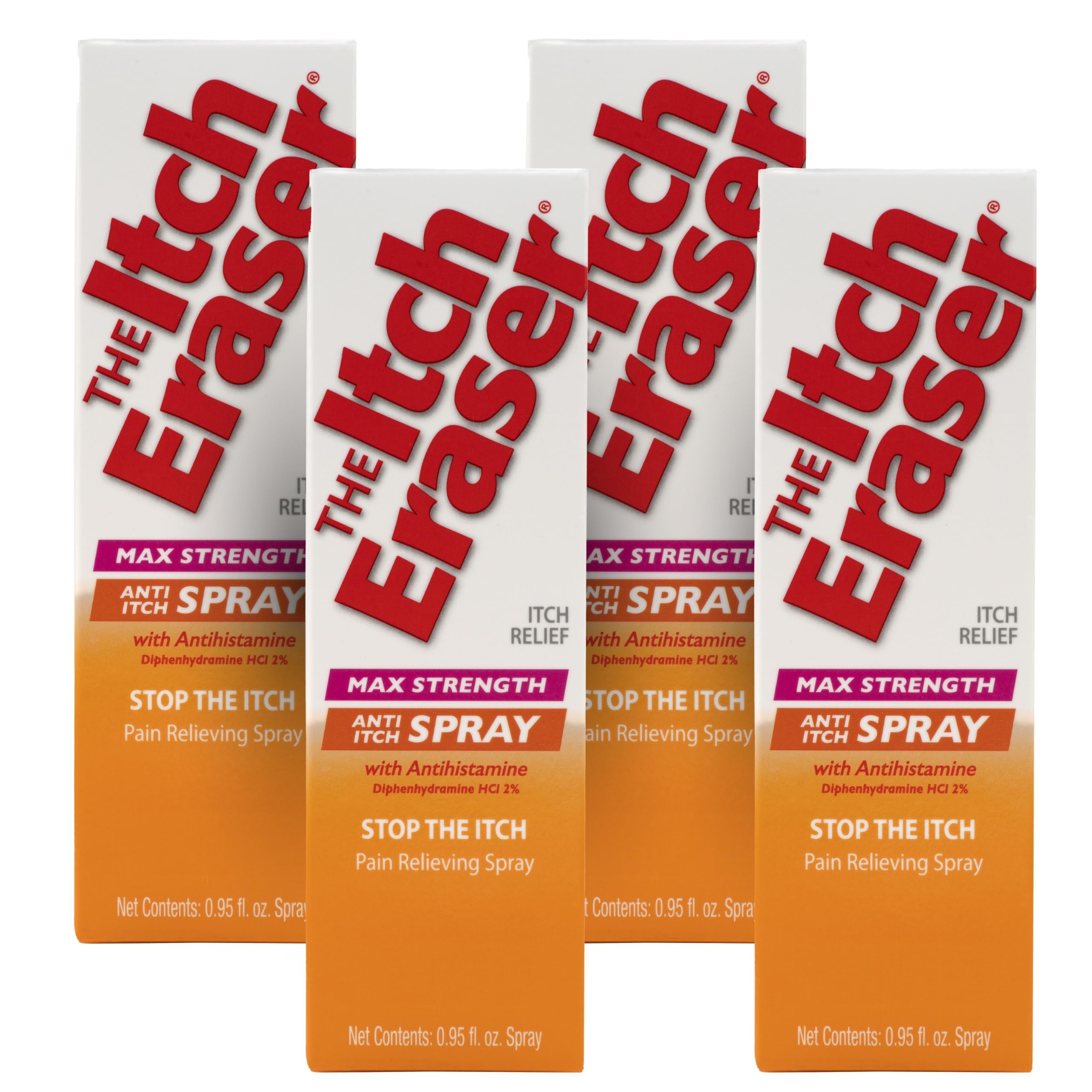 The Itch Eraser spray bottle with pump for quick, mess-free application.