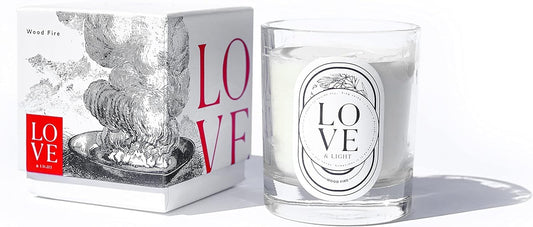 The Kabbalah Centre Wood candle in a glass jar enhances ambiance with inviting aroma.