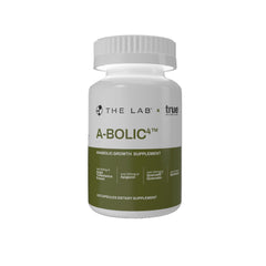 The Lab A-Bolic4 bottle front view highlights packaging designed for serious athletes seeking lean muscle support.